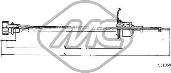 Metalcaucho 83667 - Spidometra trose www.autospares.lv