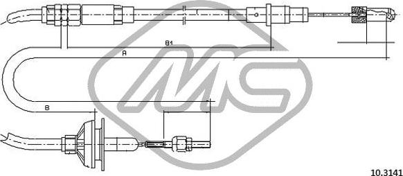 Metalcaucho 83633 - Trose, Sajūga pievads www.autospares.lv