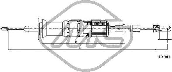 Metalcaucho 83627 - Trose, Sajūga pievads www.autospares.lv