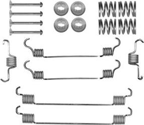 Metelli 9076 - Piederumu komplekts, Bremžu loki www.autospares.lv