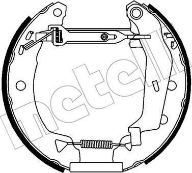 Metelli 51-0405 - Bremžu loku komplekts www.autospares.lv