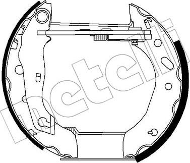 Metelli 51-0424 - Bremžu loku komplekts autospares.lv