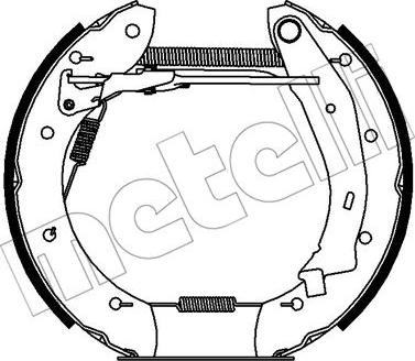 Metelli 51-0428 - Brake Shoe Set www.autospares.lv