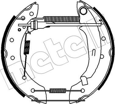 Metelli 51-0422 - Bremžu loku komplekts www.autospares.lv