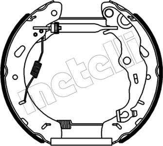 Metelli 51-0555 - Bremžu loku komplekts www.autospares.lv