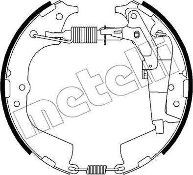 Metelli 51-0510 - Bremžu loku komplekts www.autospares.lv