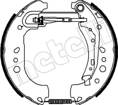 Metelli 51-0529 - Bremžu loku komplekts www.autospares.lv