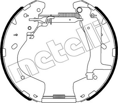 Metelli 51-0522 - Bremžu loku komplekts www.autospares.lv