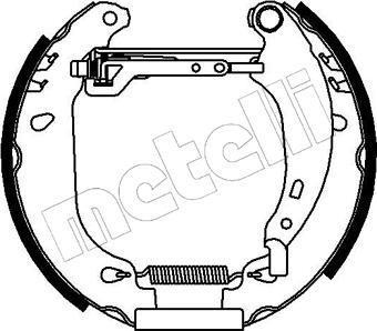 Metelli 51-0098 - Bremžu loku komplekts www.autospares.lv