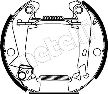 Metelli 51-0044 - Bremžu loku komplekts www.autospares.lv