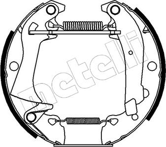 Metelli 51-0041 - Bremžu loku komplekts www.autospares.lv