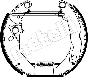 Metelli 51-0047 - Bremžu loku komplekts autospares.lv