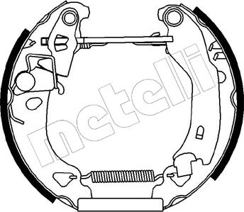 Metelli 51-0052 - Bremžu loku komplekts www.autospares.lv