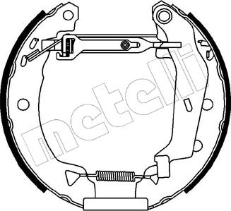 Metelli 51-0057 - Bremžu loku komplekts autospares.lv