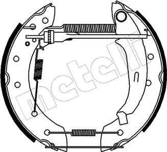 Metelli 51-0063 - Bremžu loku komplekts www.autospares.lv