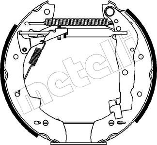 Metelli 51-0088 - Bremžu loku komplekts www.autospares.lv