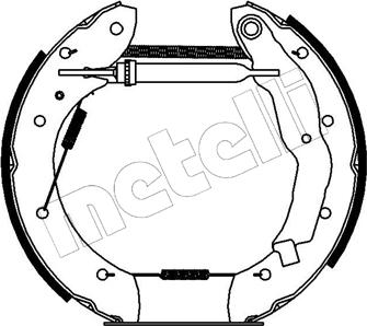 Metelli 51-0067 - Brake Shoe Set www.autospares.lv