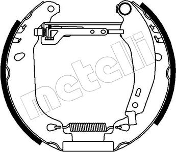 Metelli 51-0004 - Bremžu loku komplekts autospares.lv