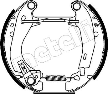 Metelli 51-0010 - Brake Shoe Set www.autospares.lv