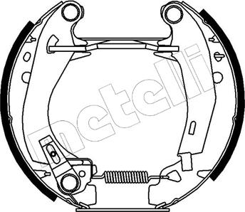 Metelli 51-0022 - Brake Shoe Set www.autospares.lv