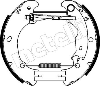 Metelli 51-0089 - Bremžu loku komplekts autospares.lv