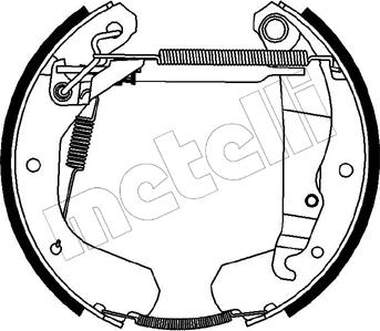 Metelli 51-0117 - Bremžu loku komplekts www.autospares.lv