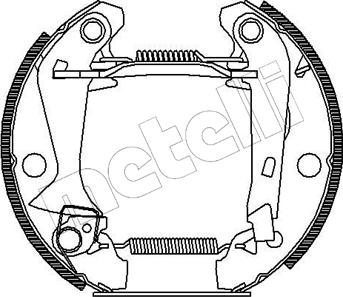 Metelli 51-0043 - Brake Shoe Set www.autospares.lv