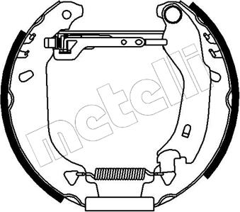 Metelli 51-0025 - Bremžu loku komplekts autospares.lv