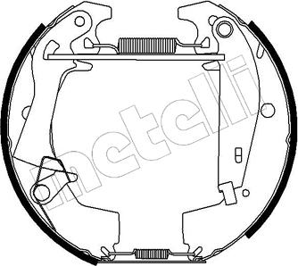 Metelli 51-0070 - Bremžu loku komplekts autospares.lv