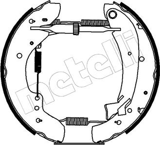 Metelli 51-0073 - Bremžu loku komplekts www.autospares.lv