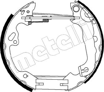 Metelli 51-0199 - Bremžu loku komplekts autospares.lv