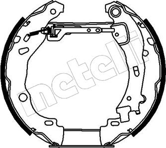 Metelli 51-0190 - Bremžu loku komplekts autospares.lv