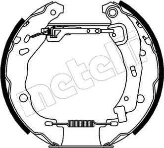 Metelli 51-0155 - Brake Shoe Set www.autospares.lv