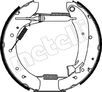 Metelli 51-0169 - Brake Shoe Set www.autospares.lv