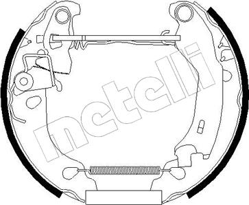 Metelli 51-0181 - Bremžu loku komplekts autospares.lv