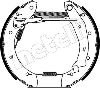 Metelli 51-0137 - Bremžu loku komplekts autospares.lv