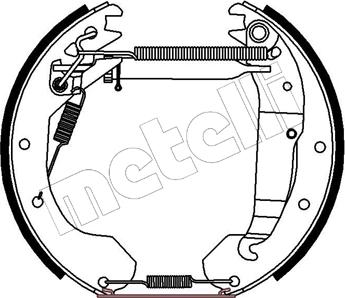 Metelli 51-0175 - Bremžu loku komplekts autospares.lv