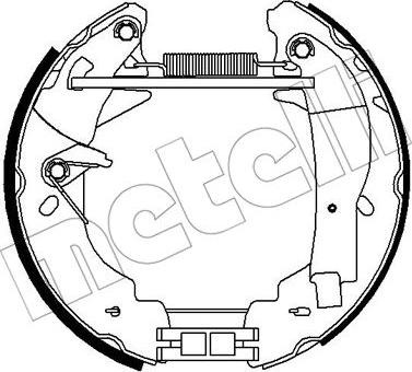 Metelli 51-0309 - Bremžu loku komplekts www.autospares.lv