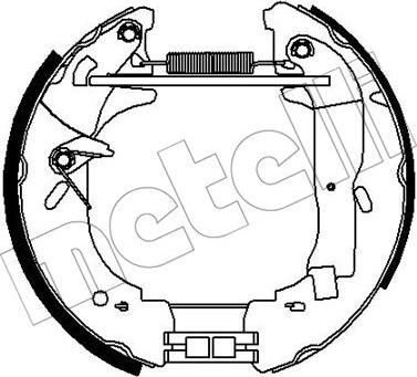 Metelli 51-0302 - Bremžu loku komplekts www.autospares.lv