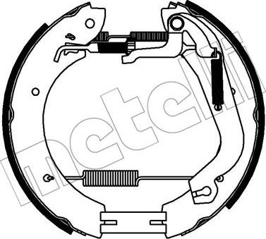 Metelli 51-0358 - Bremžu loku komplekts www.autospares.lv