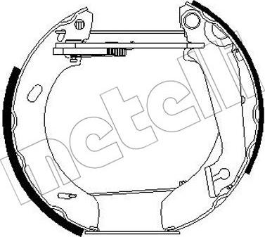 Metelli 51-0245 - Bremžu loku komplekts autospares.lv