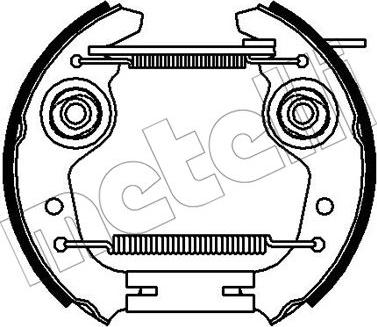 Metelli 51-0240 - Bremžu loku komplekts www.autospares.lv