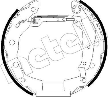 Metelli 51-0258 - Bremžu loku komplekts www.autospares.lv