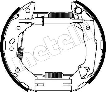 Metelli 51-0209 - Bremžu loku komplekts www.autospares.lv