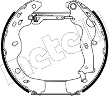 Metelli 51-0201 - Bremžu loku komplekts www.autospares.lv