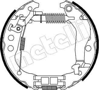 Metelli 51-0203 - Bremžu loku komplekts autospares.lv