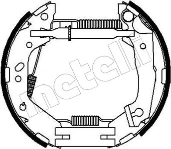 Metelli 51-0210 - Bremžu loku komplekts www.autospares.lv