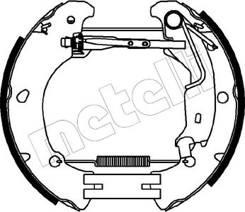 Metelli 51-0218 - Bremžu loku komplekts www.autospares.lv