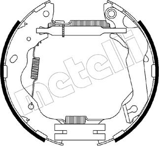 Metelli 51-0212 - Bremžu loku komplekts www.autospares.lv