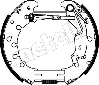 Metelli 51-0222 - Bremžu loku komplekts www.autospares.lv